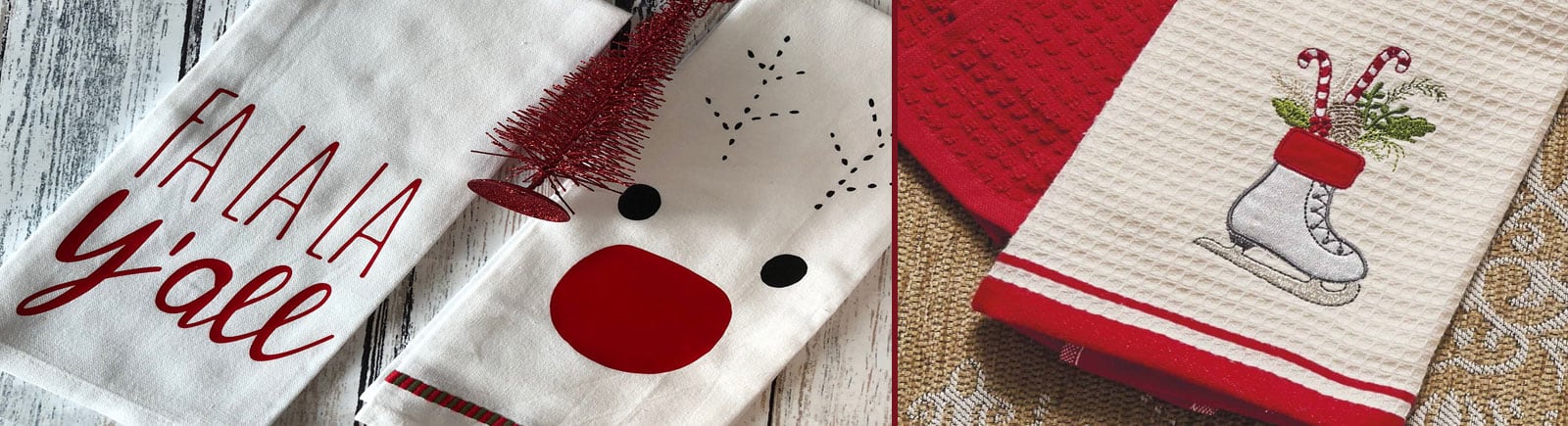 Χριστουγεννιάτικες Πετσέτες Κουζίνας